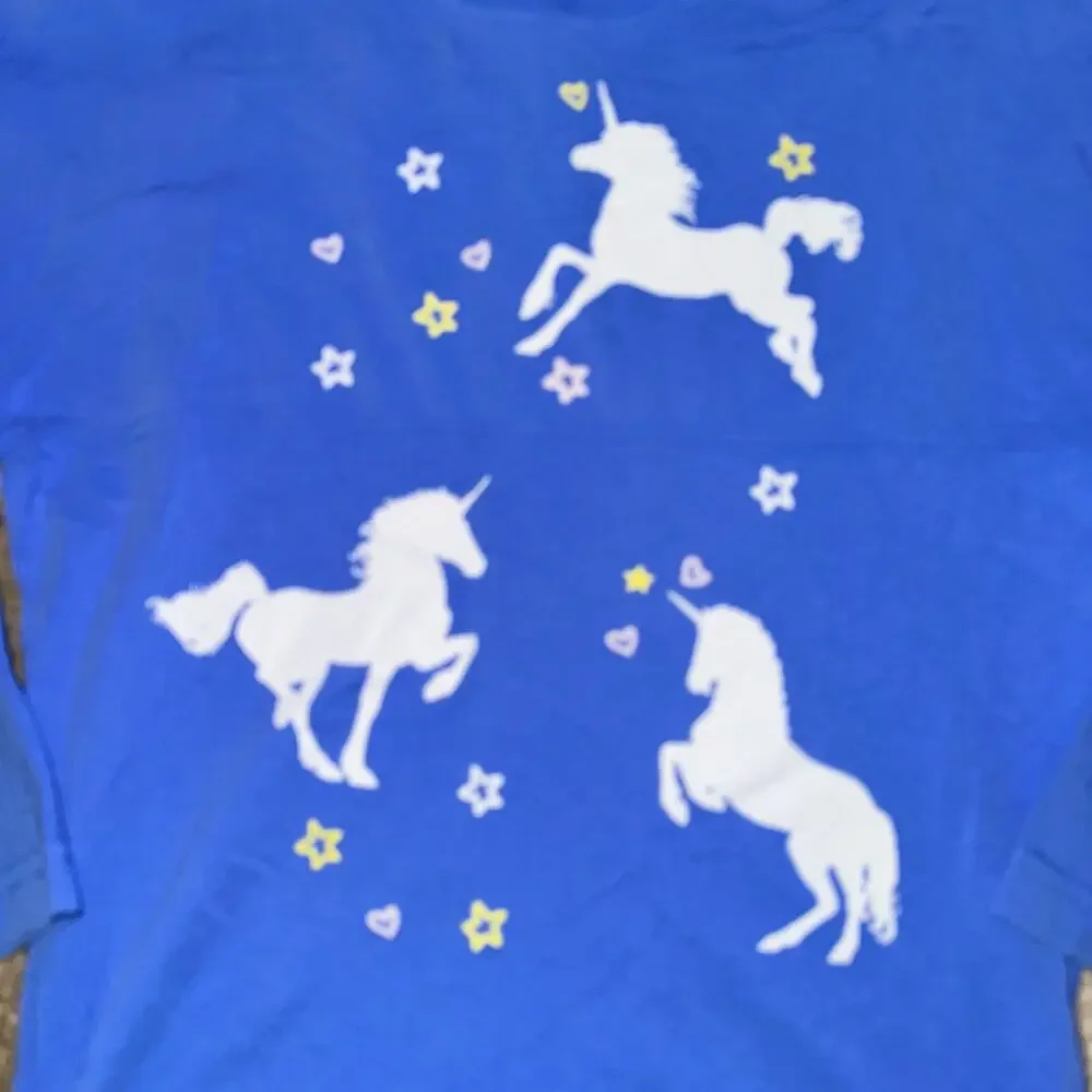 Disney MGM Resorts Spirit Jersey Girl's Size S Blue Magical MGM Unicorns L/S